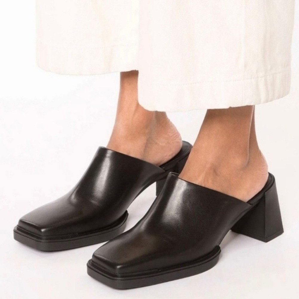 Vagabond Shoemakers Edwina Heeled Leather Mules Black Size EU41 US 11 - Picture 12 of 12